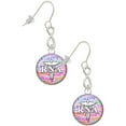 thumbnail image 1 of Delight Jewelry Silvertone Domed Multi Color RNA Silver tone Infinity French Earrings, 1 of 4