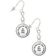 thumbnail image 1 of Delight Jewelry Silvertone Domed She Believed She Could So She Did Silver tone Infinity French Earrings, 1 of 4