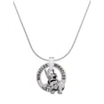 thumbnail image 1 of Delight Jewelry Silvertone Elephant Miracles Ring Charm Necklace, 18", 1 of 4