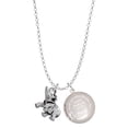 thumbnail image 1 of Delight Jewelry Silvertone Elephant To the World You are a Mother Locket Necklace, 1 of 4