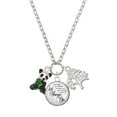 thumbnail image 1 of Delight Jewelry Silvertone Enamel Sitting Panda Let Things Go Fall Zoey Charm Necklace, 28", 1 of 4
