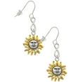 thumbnail image 1 of Delight Jewelry Silvertone Enamel Sun Silver tone Infinity French Earrings, 1 of 4