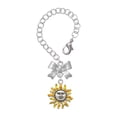 thumbnail image 1 of Delight Jewelry Silvertone Enamel Sun - Silvertone Bow Charm Accessory for Tumblers and Thermal Cups, 1 of 4