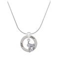 thumbnail image 1 of Delight Jewelry Silvertone English Saddle Joy Ring Charm Necklace, 18", 1 of 4