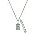 thumbnail image 1 of Delight Jewelry Silvertone Eye Chart Silvertone Courage Strength Wisdom Honesty Bar Charm Necklace, 23", 1 of 4