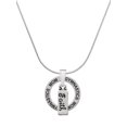 thumbnail image 1 of Delight Jewelry Silvertone Faith Gymnastics Mom Ring Charm Necklace, 18", 1 of 4