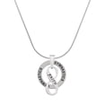 thumbnail image 1 of Delight Jewelry Silvertone Faith Infinity Sign Gymnastics Ring Charm Necklace, 18", 1 of 4