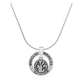 thumbnail image 1 of Delight Jewelry Silvertone Faith in Circle Miracles Ring Charm Necklace, 18", 1 of 4