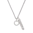 thumbnail image 1 of Delight Jewelry Silvertone Faithfully Yours Eternity Ring Silvertone Sisters Best Friends Forever Bar Charm Necklace, 23", 1 of 4