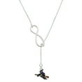 thumbnail image 1 of Delight Jewelry Silvertone Flying Witch Silver tone Elegant Infinity Lariat Necklace, 1 of 4