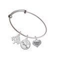 thumbnail image 1 of Delight Jewelry Silvertone Follow Your Heart Silvertone Let Things Go Tree Charm Bangle Bracelet, 1 of 4