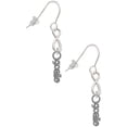 thumbnail image 1 of Delight Jewelry Silvertone Goalie Silver tone Infinity French Earrings, 1 of 4