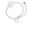 thumbnail image 1 of Delight Jewelry Silvertone Goddaughter Eternity Ring Silver-tone Flower Link Chain Bracelet, 6.75"+2" Extender, 1 of 4