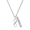 thumbnail image 1 of Delight Jewelry Silvertone Godmother Infinity Sign Silvertone Family Bar Charm Necklace, 23", 1 of 1