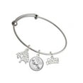 thumbnail image 1 of Delight Jewelry Silvertone Gotta Dance Silvertone Let Things Go Tree Charm Bangle Bracelet, 1 of 4
