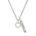 thumbnail image 1 of Delight Jewelry Silvertone Granddaughter Eternity Ring Silvertone Family Bar Charm Necklace, 23", 1 of 1