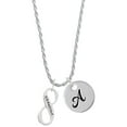 thumbnail image 1 of Delight Jewelry Silvertone Grandma Infinity Sign Silvertone Script Initial Disc - A - Charm Necklace, 20"+3", 1 of 4