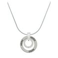 thumbnail image 1 of Delight Jewelry Silvertone Grandmother Eternity Ring Hero Ring Charm Necklace, 18", 1 of 4