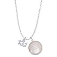 thumbnail image 1 of Delight Jewelry Silvertone Half Marathon - 13.1 with Clear Crystal To the World You are a Mother Locket Necklace, 1 of 4