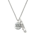 thumbnail image 1 of Delight Jewelry Silvertone Half Marathon with Clear Crystal Roman Numeral Silvertone Best Friends Forever Bar Charm Necklace, 23", 1 of 4