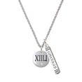 thumbnail image 1 of Delight Jewelry Silvertone Half Marathon with Clear Crystal Roman Numeral Silvertone Sisters Best Friends Forever Bar Charm Necklace, 23", 1 of 4