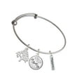 thumbnail image 1 of Delight Jewelry Silvertone Happiness Rectangle Silvertone Let Things Go Tree Charm Bangle Bracelet, 1 of 4