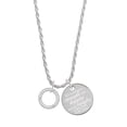 thumbnail image 1 of Delight Jewelry Silvertone Hermana Eternity Ring She is Clothed in Stength and Dignity Charm Necklace, 20"+3", 1 of 4