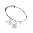 thumbnail image 1 of Delight Jewelry Silvertone Horizontal Year 2020 Silvertone Let Things Go Tree Charm Bangle Bracelet, 1 of 4