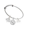 thumbnail image 1 of Delight Jewelry Silvertone Horizontal Year 2022 Silvertone Let Things Go Tree Charm Bangle Bracelet, 1 of 4