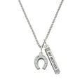 thumbnail image 1 of Delight Jewelry Silvertone Horseshoe Silvertone Always My Mother Bar Charm Necklace, 23", 1 of 4