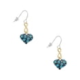 thumbnail image 1 of Delight Jewelry Silvertone Hot Blue Cheetah Print Heart Gold Tone Infinity French Earrings, 1 of 4