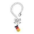 thumbnail image 1 of Delight Jewelry Silvertone I Love Water polo - Red Heart - Silvertone Bow Charm Accessory for Tumblers and Thermal Cups, 1 of 4