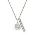 thumbnail image 1 of Delight Jewelry Silvertone I Love You to the Moon and Back Silvertone Always My Sister Bar Charm Necklace, 23", 1 of 4