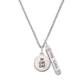 thumbnail image 1 of Delight Jewelry Silvertone In One Ear ''Out the Other'' Silvertone Hope Anchors the Soul Bar Charm Necklace, 23", 1 of 4