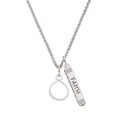 thumbnail image 1 of Delight Jewelry Silvertone Infinity Loop Silvertone Believe Faith Prayer Hope Bar Charm Necklace, 23", 1 of 4