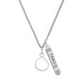 thumbnail image 1 of Delight Jewelry Silvertone Infinity Loop Silvertone Family Bar Charm Necklace, 23", 1 of 1