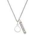 thumbnail image 1 of Delight Jewelry Silvertone Infinity Loop Silvertone Mother Daughter Bar Charm Necklace, 23", 1 of 4