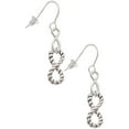 thumbnail image 1 of Delight Jewelry Silvertone Infinity Rope Silver tone Infinity French Earrings, 1 of 4