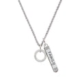 thumbnail image 1 of Delight Jewelry Silvertone Jeremiah 29:11 Eternity Ring Silvertone Family Bar Charm Necklace, 23", 1 of 1