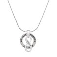 thumbnail image 1 of Delight Jewelry Silvertone Joshua 1:9 Infinity Sign Miracles Ring Charm Necklace, 18", 1 of 4