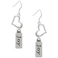 thumbnail image 1 of Delight Jewelry Silvertone Joy Open Heart French Earrings, 1 of 4