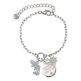 thumbnail image 1 of Delight Jewelry Silvertone Jumping Trout Silvertone Discover Dream Explore Zoey Charm Bracelet, 6.5+2" Extender, 1 of 4