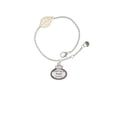 thumbnail image 1 of Delight Jewelry Silvertone Keep Calm Aunt is Here - Goldtone Leaf Delicate Bracelet, 6.25+1.75", 1 of 4