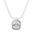 thumbnail image 1 of Delight Jewelry Silvertone Keep Calm Aunt is Here Hockey Ring Charm Necklace, 18", 1 of 4