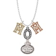 thumbnail image 1 of Delight Jewelry Silvertone Keep Calm The Nurse is Here Multi-Colored Crystal Mom Charm Necklace, 1 of 5
