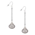 thumbnail image 1 of Delight Jewelry Silvertone Keep Calm The Pharmacist is Here - Silver-tone Long Sparkle Dangle French Earrings, 1 of 4