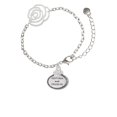 thumbnail image 1 of Delight Jewelry Silvertone Keep Calm and Cruise On Silver-tone Flower Link Chain Bracelet, 6.75"+2" Extender, 1 of 4