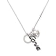 thumbnail image 1 of Delight Jewelry Silvertone Keep Her Safe Infinity Ring - Love and Lock Charm Necklace, 18"+1", 1 of 4