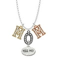 thumbnail image 1 of Delight Jewelry Silvertone Kiss Me ''I'm Magically Delicious'' Multi-Colored Crystal Mom Charm Necklace, 1 of 5