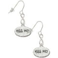 thumbnail image 1 of Delight Jewelry Silvertone Kiss Me ''I'm Magically Delicious'' Silver tone Infinity French Earrings, 1 of 4